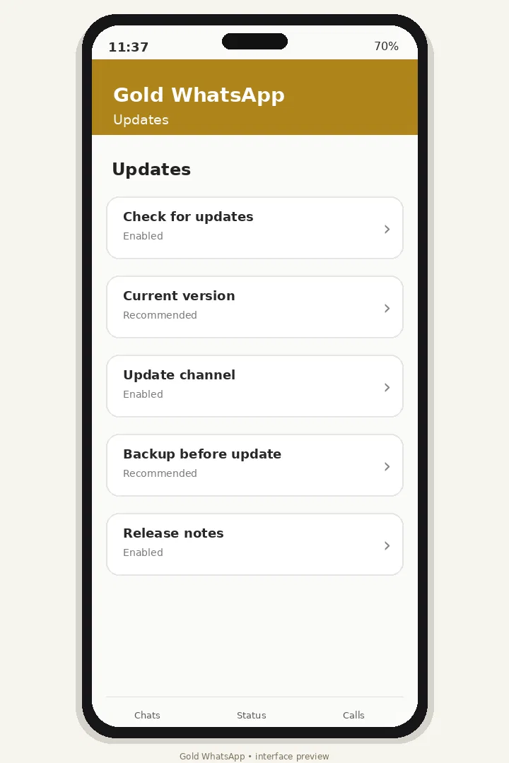 Update Gold WhatsApp Without Losing Chats