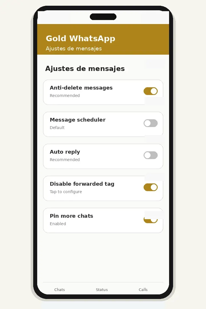 Gold WhatsApp V53.00 Solucionar mensaje de versión caducada