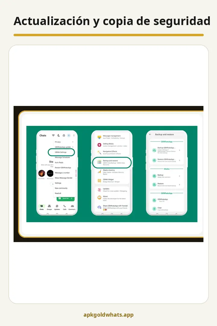 Gold WhatsApp V53.00 Solucionar Gold WhatsApp después de una actualización