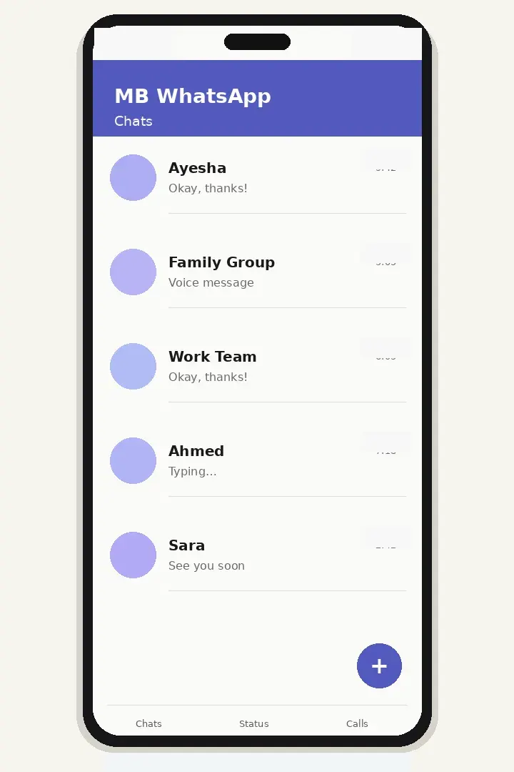 MBWhatsApp Android interface preview