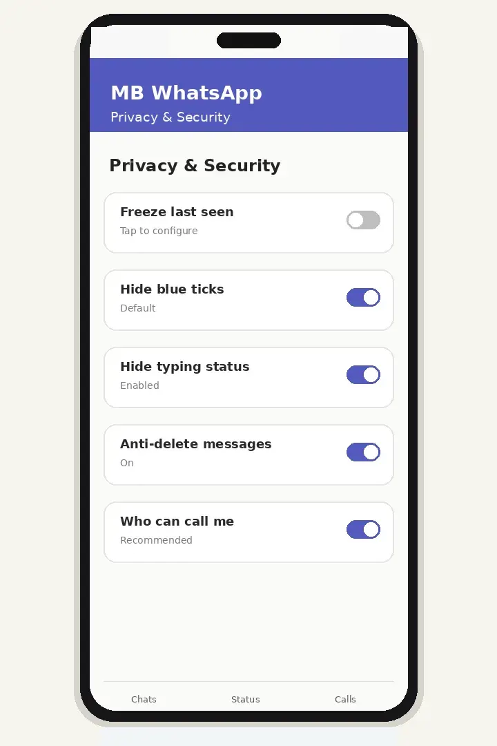 Per-Contact Privacy